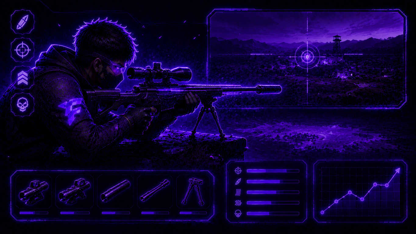 Mejor arma para larga distancia en Free Fire para rank y competitivo